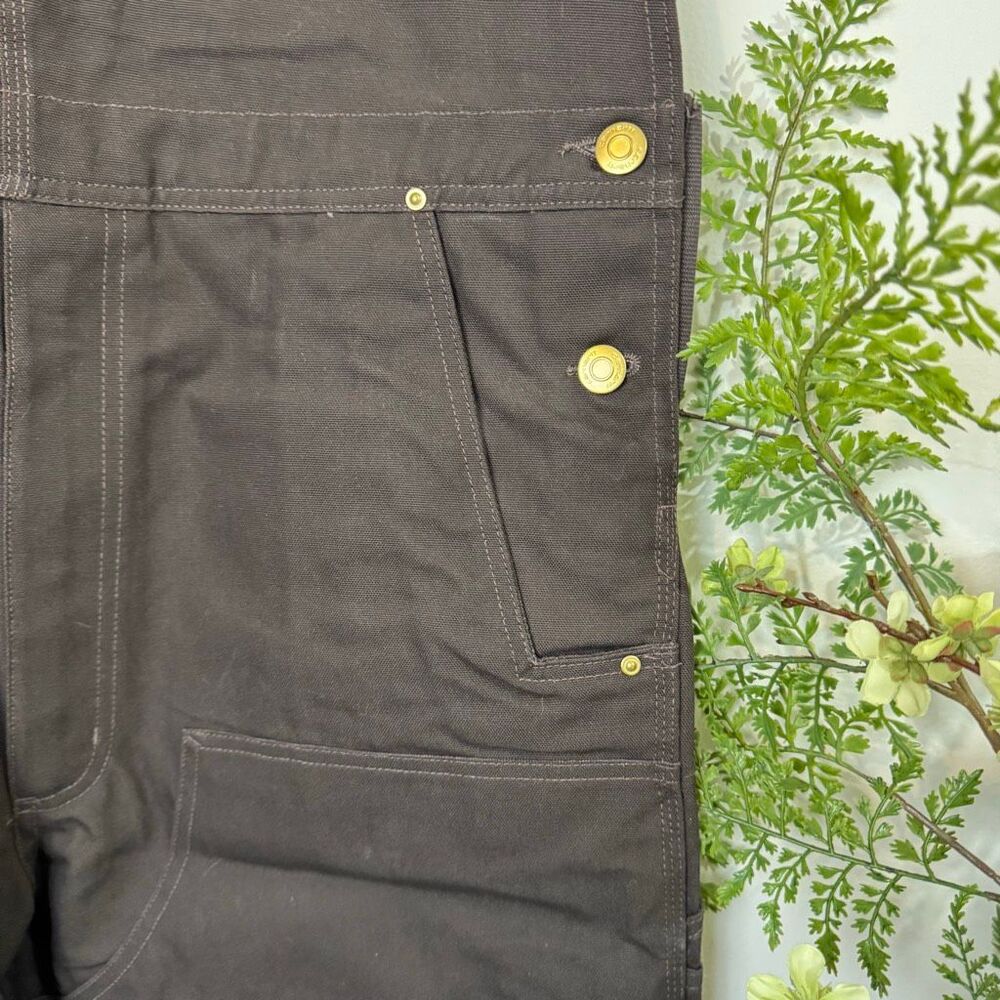 Carhartt Brown and Black Men's Overalls - Picture 5 of 11